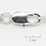 Колье и браслет жемчуг розовый "Елочка", овальный 5х6мм, короткое 42см