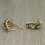 Серьги "Жаклин", фианит "берилл" и "хрусталь", покрытие под золото Серьги "Жаклин", фианит "берилл" и "хрусталь", покрытие под золото