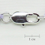 Колье варисцит фиолетовый "Морские дали",  круглые 6мм, короткое 50см