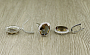 Комплект "Султан-21", султанит, покрытие родий, размеры кольца: 17, 18, 19, 20