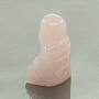Фигурка будда 3,3см розовый кварц