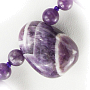 Аметист (Бразилия) лепестки через шарик "Лея" бусы 56см Аметист (Бразилия) лепестки через шарик "Лея" бусы 56см