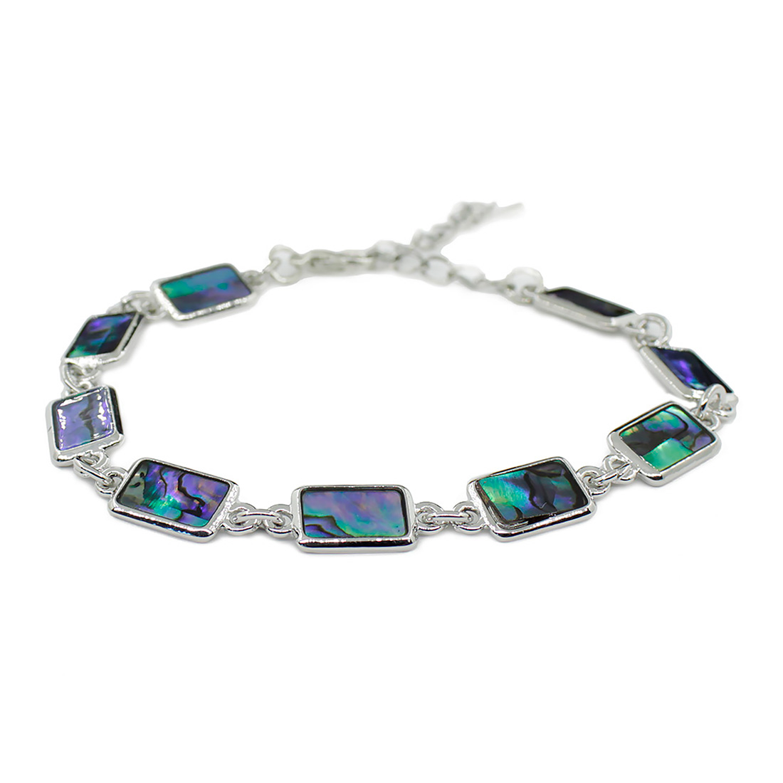 Браслет "Геометрия" перламутр гелиотис