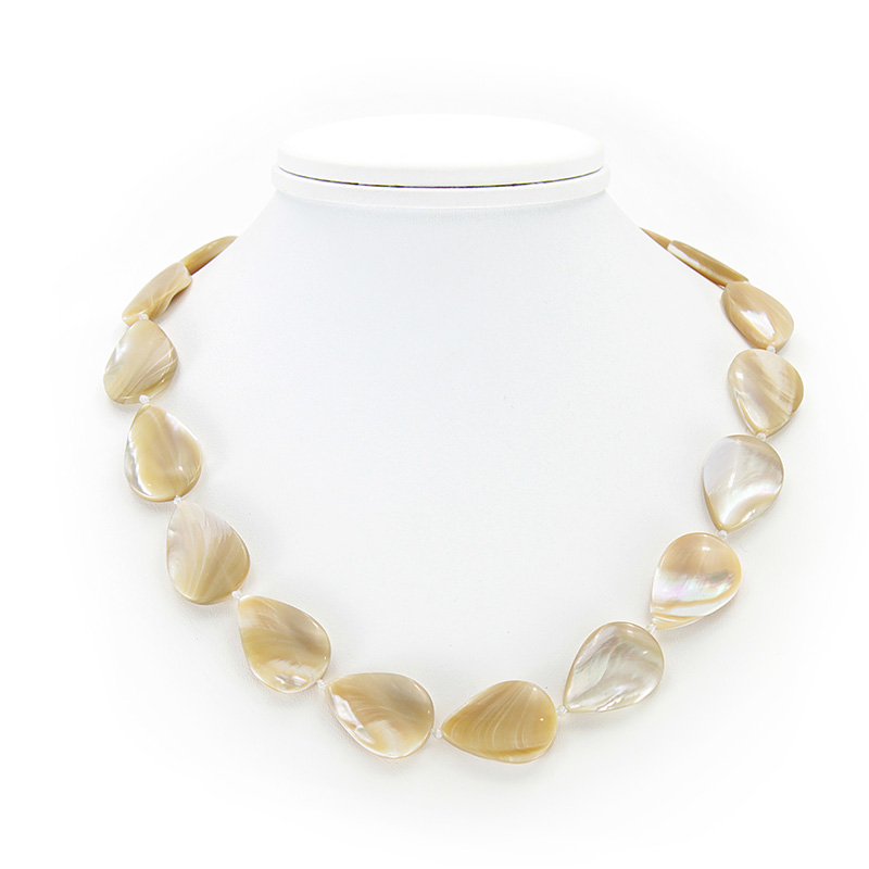 Бус 52. Бус 52. Презентация браслет. Длина браслета на девочку 4 года. Бусы из опала, артикул npl419.