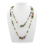 Бусы самоцветы 6..14мм, бусы "Равновесие" 150см