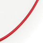 Шнурок для кулона текстильный красный
