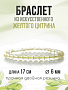 Цитрин желтый (имитация) 6мм, браслет "Классика" длина 17см Цитрин желтый (имитация) 6мм, браслет "Классика" длина 17см