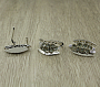 Комплект "Султан-35", султанит, покрытие родий, размеры кольца: 17, 18, 19, 20