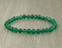 Браслет "Классика" из граненых шариков темно-изумрудного агата Браслет "Классика" из граненых шариков темно-изумрудного агата