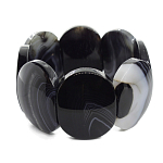 Браслет "Эшли" агат чёрный