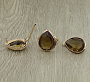 Комплект "Султан-63", султанит, покрытие под золото, размеры кольца: 17, 18, 19, 20