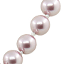 Бусы майорка темно-розовая, круглые 10мм, короткие 45см