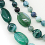 Колье агат зеленый "Ариэдна", три нити, среднее 56см Колье агат зеленый "Ариэдна", три нити, среднее 56см