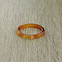 Агат коричневый кольцо 3мм, размер кольца: 17