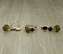 Комплект "Султан-25", султанит, покрытие под золото, размеры кольца: 17, 20