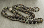 Яшма пейзажная (Урал) 6..14мм, бусы "Равновесие" длиной 140см