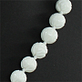 Бусы коралл бел натур, круглые 8мм, короткие 45см