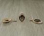Комплект "Султан-33", султанит, покрытие под золото, размеры кольца: 17, 18, 19, 20