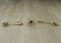Комплект "Султан-23", султанит, покрытие под золото, размеры кольца: 17, 18, 19, 20