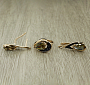 Комплект "Султан-41", султанит, покрытие под золото, размеры кольца: 17, 18, 19, 20