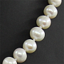Бусы жемчуг белый, круглый 8мм, короткие 43см