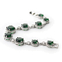 Браслет "Екатерина" с крупными фианитами цвета "изумруд" Браслет "Екатерина" с крупными фианитами цвета "изумруд"