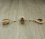 Комплект "Султан-30", султанит, покрытие под золото, размеры кольца: 17, 18, 19, 20