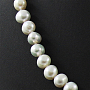 Бусы белый жемчуг, очень неровный круглый 7мм, короткие 50см
