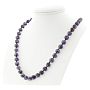 Аметист (Бразилия), 10мм, бусы длиной 47...52см