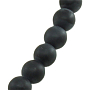 Бусы шунгит, круглые 10мм, короткие 48см