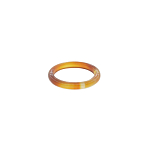 Агат коричневый кольцо 3мм, размер кольца: 17, 18, 18(5)