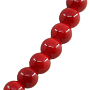 Бусы коралл (имитация), круглые 8мм, корткие 45см без узелка