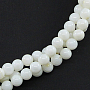 Колье перламутр белый, три нитки, короткое 55см Колье перламутр белый, три нитки, короткое 55см