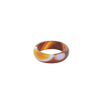 Агат коричневый кольцо 6мм Размер кольца: 17(5), 18