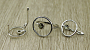 Комплект "Кассея", султанит, покрытие родий, размер кольца 19