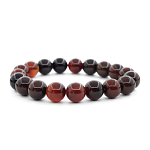 Сардоникс (Бразилия) 10мм, браслет "Классика" длина 16см