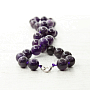 Бусы аметист темный, круглые бусинки 12мм, короткие 47см Бусы аметист темный, круглые бусинки 12мм, короткие 47см