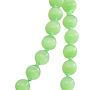 Бусы кошачий глаз салатовый, круглые 8мм, длинные 115см