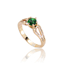 Комплект "Урсула" фианит цвет "изумруд", размер кольца 19 Комплект "Урсула" фианит цвет "изумруд", размер кольца 19