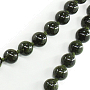 Бусы змеевик, круглые 8мм, длинные 118см
