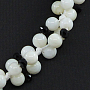 Бусы перламутр белый "Марианна", круглые 5мм, короткие 50см