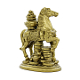Лошадь с чашей золотых слитков на спине, 9 см