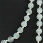 Кошачий глаз серый 8мм, бусы 114см
