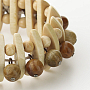 Браслет из дерева "Абена" слива, ясень и граб
