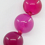 Бусы агат малиновый, круглые 10мм, короткие 46см