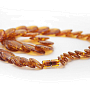 Янтарь тем имитация плоские овалы "Чародейка" бусы крт 60см