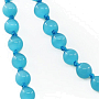 Кошачий глаз голубой 8мм, бусы 130см