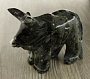 Бык мрамор черный 10см, 4"
