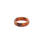 Агат коричневый кольцо 5мм Размер кольца: 17, 17(5), 18