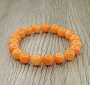 Кварц оранжевый 10мм, браслет "Классика" 16см Кварц оранжевый 10мм, браслет "Классика" 16см